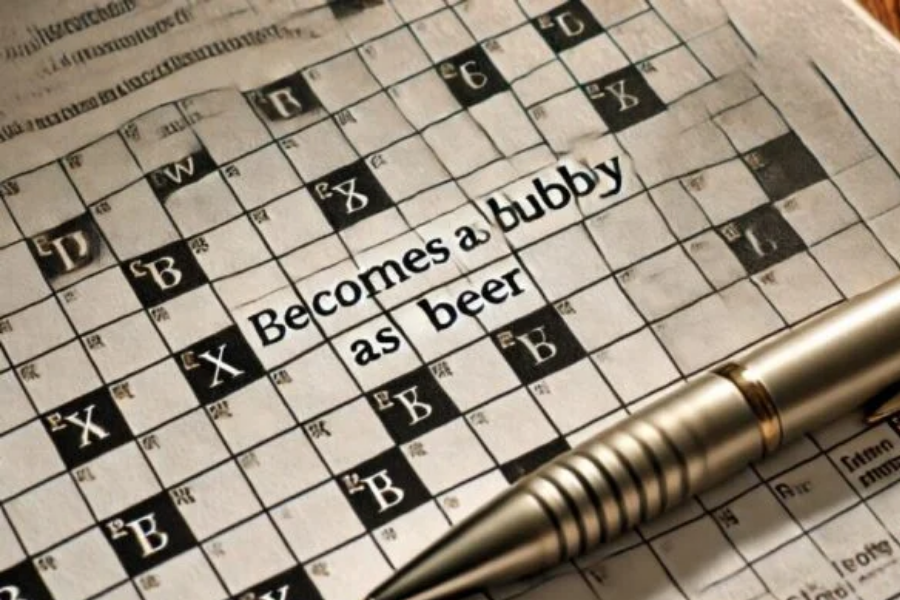 becomes bubbly as beer